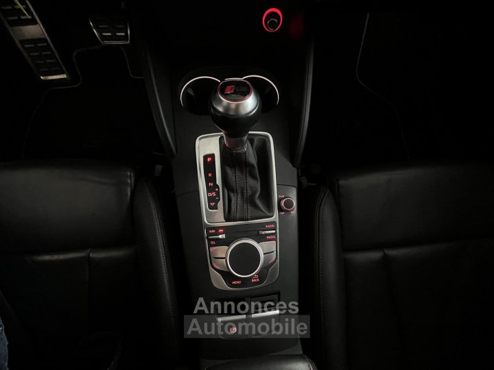 Audi RS3 SPORTBACK 2,5 TFSI 367 S-TRONIC 7 QUATTRO GPS FULL LED ECHAPPEMENT RS SIEGES RS CONFORT REGULATE - 12