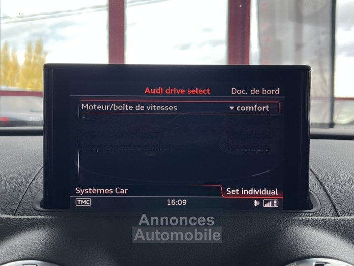 Audi RS3 SPORTBACK 2,5 TFSI 367 S-TRONIC 7 QUATTRO GPS FULL LED ECHAPPEMENT RS SIEGES RS CONFORT REGULATE - 14
