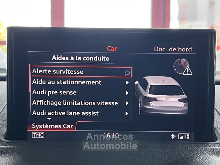 Audi RS3 SPORTBACK 2,5 TFSI 367 S-TRONIC 7 QUATTRO GPS FULL LED ECHAPPEMENT RS SIEGES RS CONFORT REGULATE - 15
