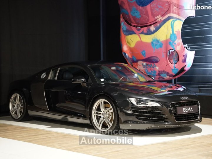 Audi R8 V8 | 23 500km Boîte Manuelle Carbone Int-Ext Bang & Olufsen Cuir Nappa Étendu Alcantara GPS Plus - 1