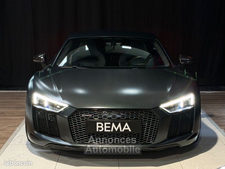Audi R8 V10 PLUS | Malus inclus Vert Camouflage Mat Laser Magnetic Ride Direction Dynamique Cuir Étendu Échappement Sport - 2