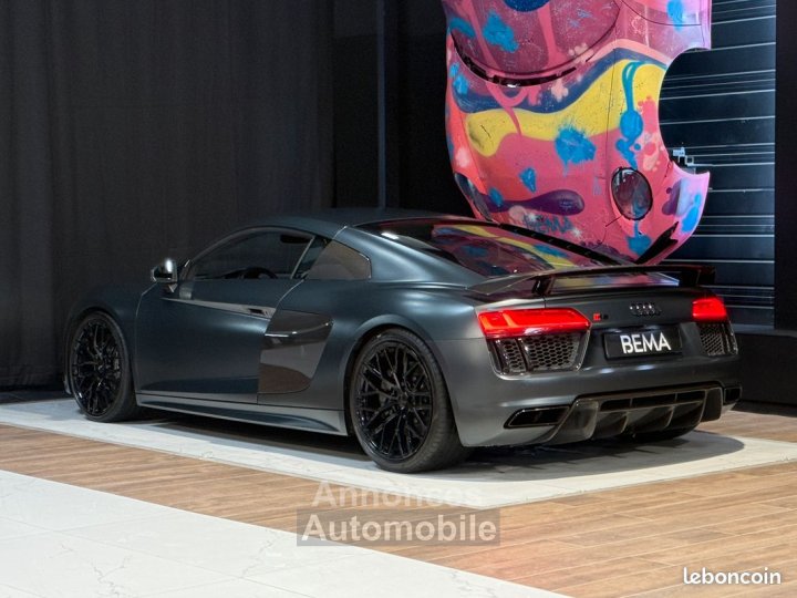Audi R8 V10 PLUS | Malus inclus Vert Camouflage Mat Laser Magnetic Ride Direction Dynamique Cuir Étendu Échappement Sport - 3