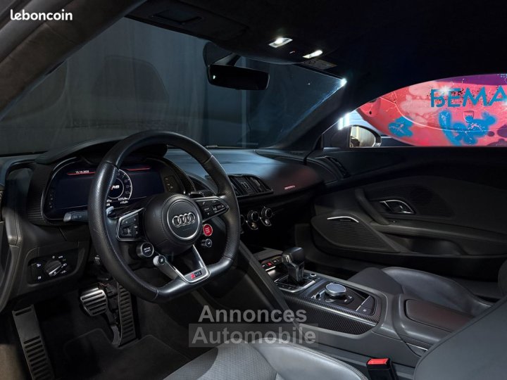Audi R8 V10 PLUS | Malus inclus Vert Camouflage Mat Laser Magnetic Ride Direction Dynamique Cuir Étendu Échappement Sport - 7