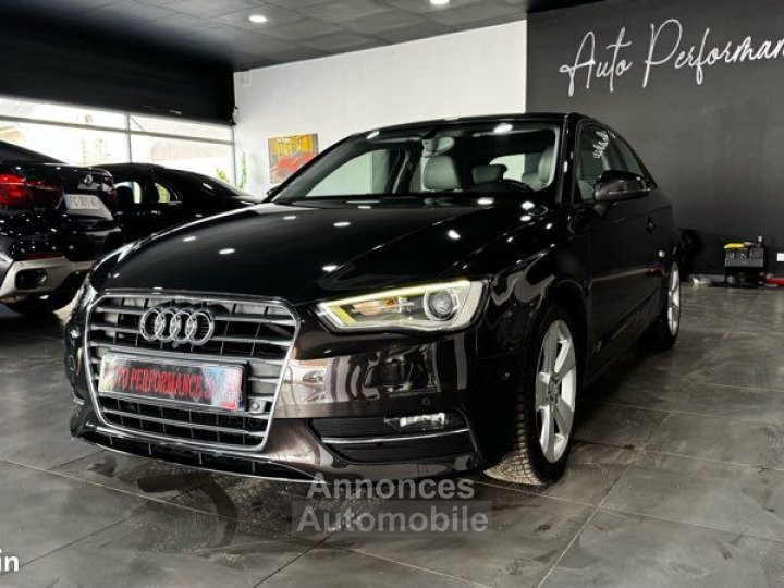 Audi A3 16 TDI 105 Ch Ambition Luxe Sièges chauffants Regulateur de vitesse Bluetooth Détecteur d’angles mort Radars stationnement Phares Xénon Climatisation - 1