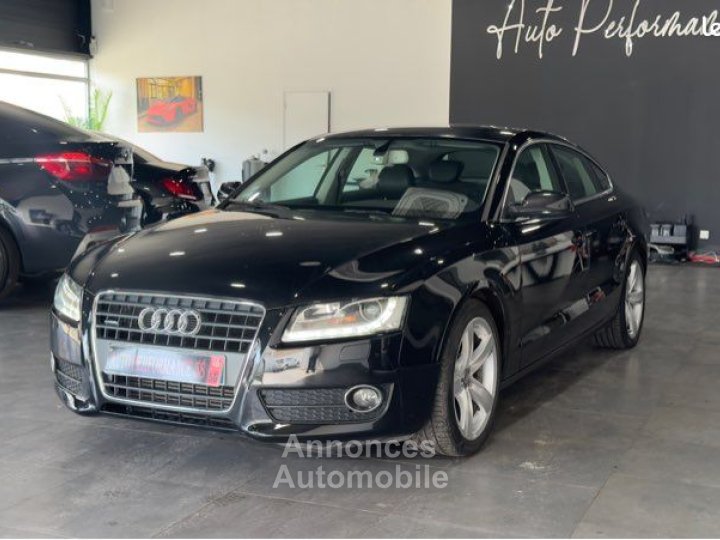 Audi A5 Sportback 20 TFSI 211 Ch S TRONIC 7 Quattro Ambition Luxe Bluetooth Radars de stationnement Phares Xénon Boîte automatique GPS Climatisation - 1
