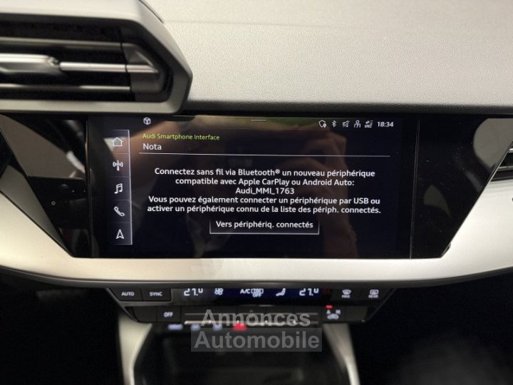 Audi A3 Sportback / A PARTIR DE 435,31/MOIS* / 40 TDI 200CH QUATTRO S TRONIC 7 - 20