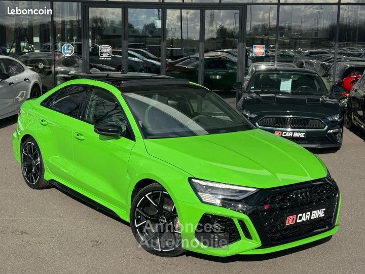 Audi RS3 400CH MALUS PAYE Echappement Sport Volant Alcantara Bang&Olufsen Sièges RS Toit Ouvrant Pack Black Carplay 19P Garantie 6 ans 789-mois - 1