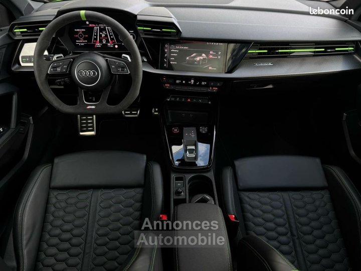 Audi RS3 400CH MALUS PAYE Echappement Sport Volant Alcantara Bang&Olufsen Sièges RS Toit Ouvrant Pack Black Carplay 19P Garantie 6 ans 789-mois - 6