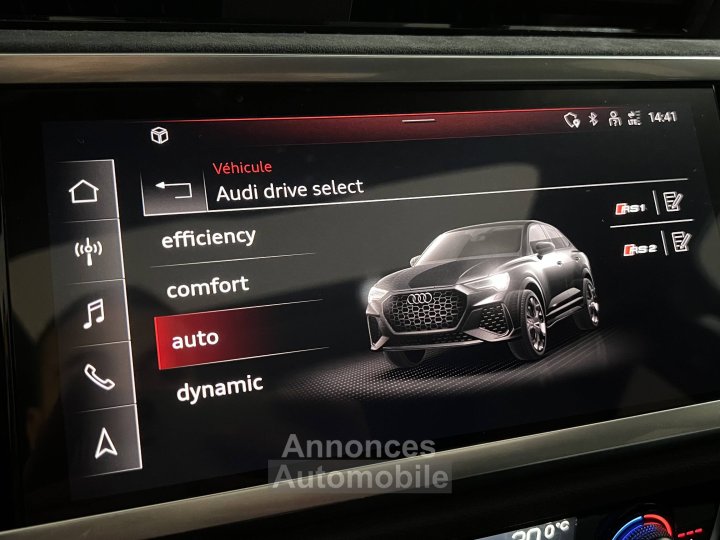 Audi RS Q3 SPORTBACK Sportback 25 TFSI 400 ch S tronic 7 - 12
