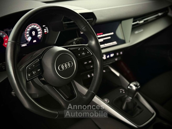 Audi A3 10 TFSI -1ERPRO-CAMERA-JANTES19'-PDC-BI ZONE-NAVI - 15
