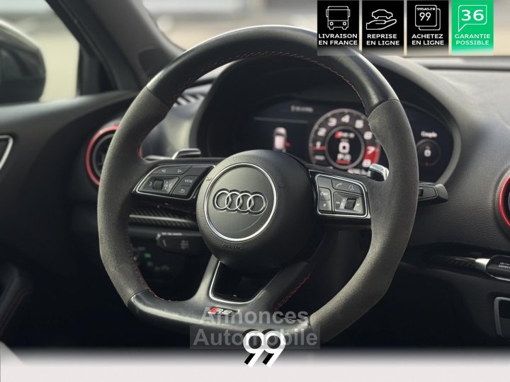 Audi RS3 SportBack 25  - 400 - BV S-tronic 8V2 SPORTBACK  TO - Bang & Olufsen LIVRAISON REPRISE - 15