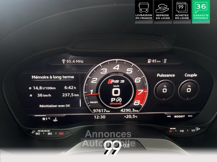 Audi RS3 SportBack 25  - 400 - BV S-tronic 8V2 SPORTBACK  TO - Bang & Olufsen LIVRAISON REPRISE - 16