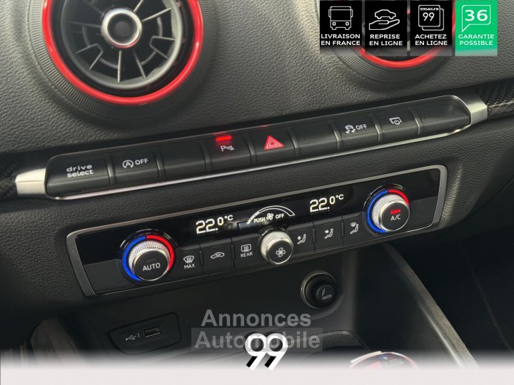 Audi RS3 SportBack 25  - 400 - BV S-tronic 8V2 SPORTBACK  TO - Bang & Olufsen LIVRAISON REPRISE - 18