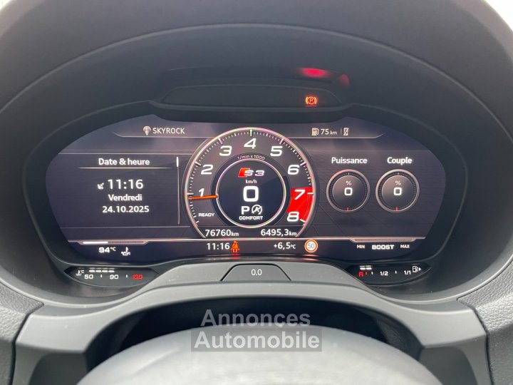Audi S3 SPORTBACK TFSI 300 S tronic 7 Quattro / BANG  OLUFSEN / CARPLAY - 18