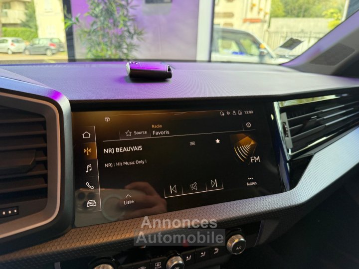 Audi A1 Sportback 30 TFSI 116 ch S tronic 7 ADVANCED PREMIERE MAIN FRANCAISE - 14