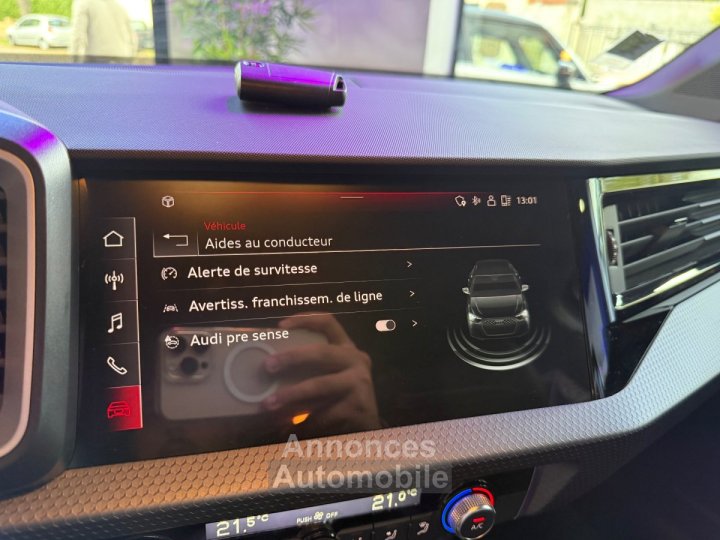 Audi A1 Sportback 30 TFSI 116 ch S tronic 7 ADVANCED PREMIERE MAIN FRANCAISE - 20