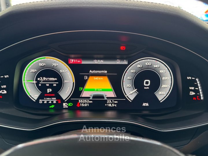 Audi A6 Avant 55 TFSIe 367 ch S tronic 7 Quattro Competition ~ Caméra de recul ~ Sièges cuir nappa ~ Matrix Led ~ Hayon éléctrique ~ - 20