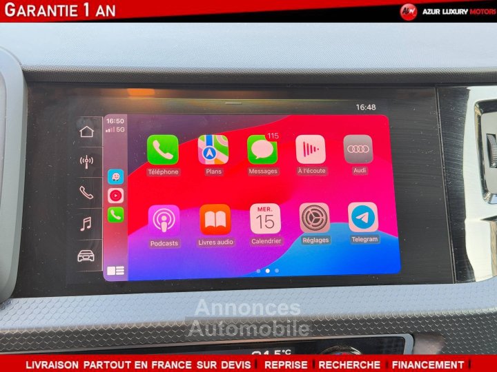 Audi A1 Sportback 35 TFSI 150ch S-Line S tronic 7 - 15