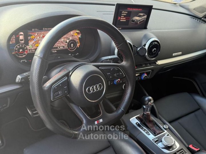 Audi S3 20 TFSI 310 CH 8V2 BVA Suivi 4 pneus neufs Virtual Cockpit Garantie 6 mois - 11
