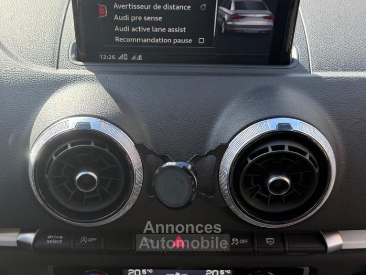 Audi S3 20 TFSI 310 CH 8V2 BVA Suivi 4 pneus neufs Virtual Cockpit Garantie 6 mois - 24