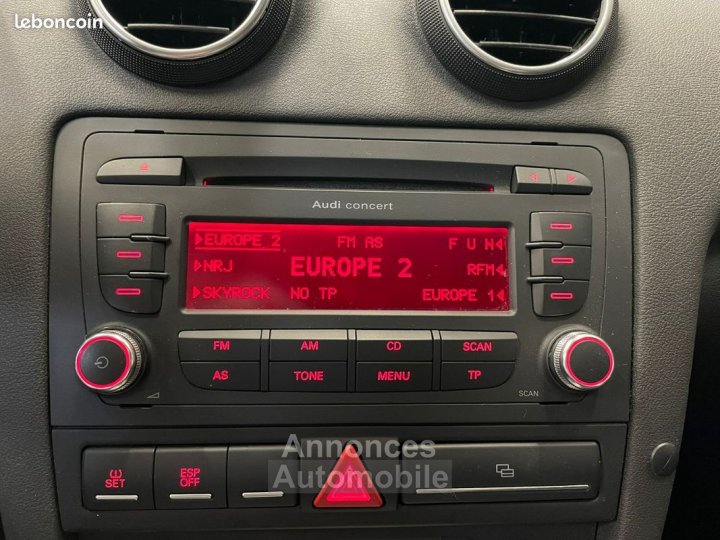 Audi A3 Sportback 20 TDI S Line 140 ch TOIT OUVRANT SIEGES CHAUFFANTS CHASSIS AVEC 315000 KM - 20