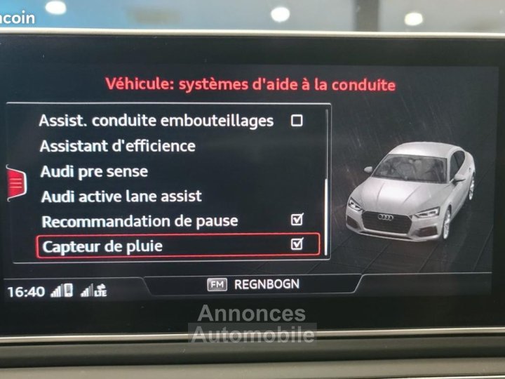 Audi A5 Sportback 40TDI 190ch S line S-tronic - 11