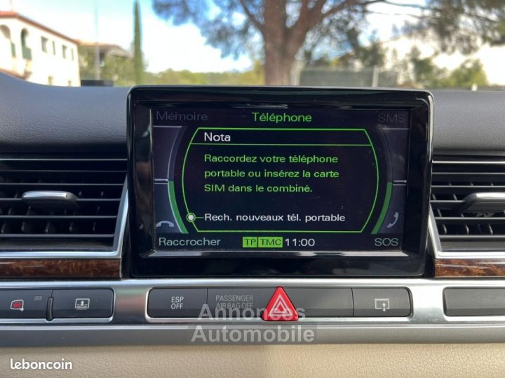Audi A8 30 TDI V6 233ch PACK AVUS QUATTRO Kilométrage d'origine Origine France (même main depu - 19