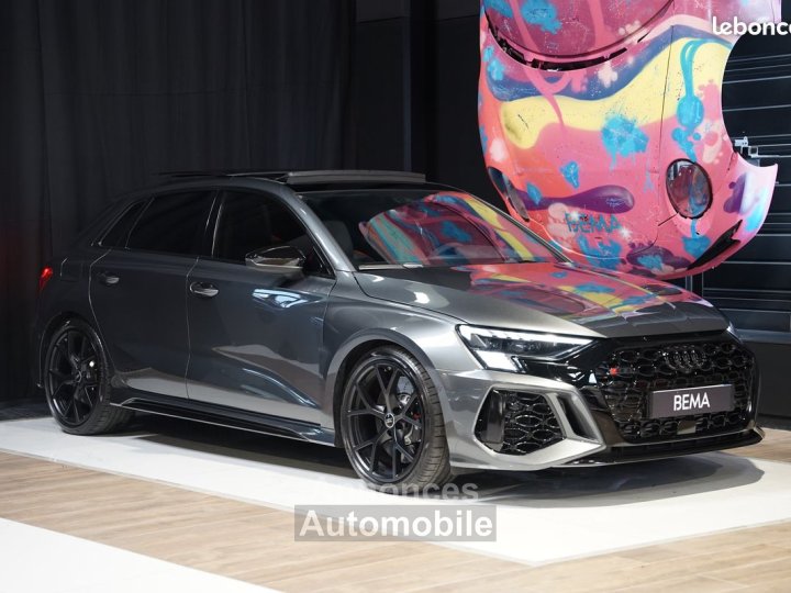 Audi RS3 8Y SPORTBACK 25 TFSI 400cv | Malus payé 2ème main Garantie Échappement Sport RS Phares Matrix Bang & Olufsen Toit Panoramique HUD - 1