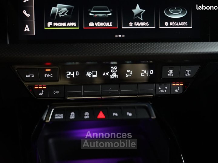 Audi RS3 8Y SPORTBACK 25 TFSI 400cv | Malus payé 2ème main Garantie Échappement Sport RS Phares Matrix Bang & Olufsen Toit Panoramique HUD - 11