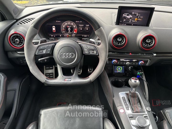 Audi RS3 SportBack 2 places Quattro 25 TFSI - 400 - BV S-tronic TVA RECUP - 11