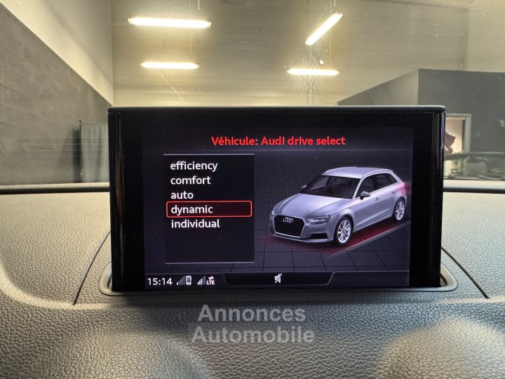 Audi A3 Sportback 8V2 150ch S Line / Apple CarPlay - 15