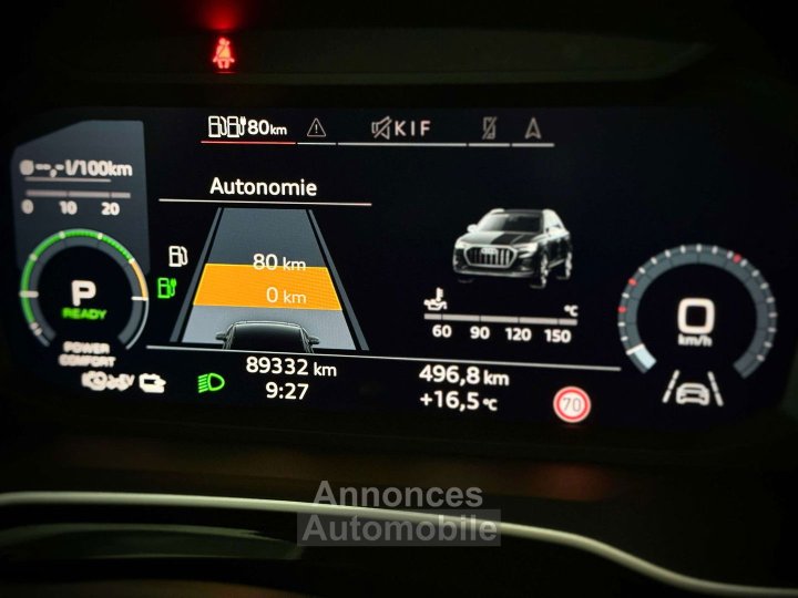 Audi Q3 15 TFSIePHEV FULL S-LINE-1ERPRO-COCKPIT-CUIR-PDC - 20