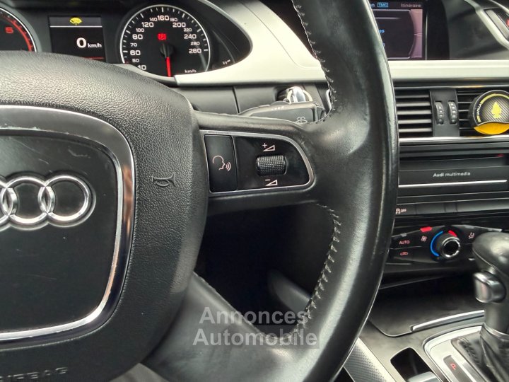 Audi A4 20 TDI 16V FAP Multitronic 143 cv - Régulateur / Attelage / GPS / Distribution OK - - 23