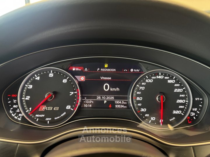 Audi RS6 AVANT Performance V8 40 TFSI 605 Quattro Tiptronic 8 BANGOLUFSEN 3D - MATRIX LED - TOIT OUVRANT - CAMERA - QUATTRO SPORT - 17