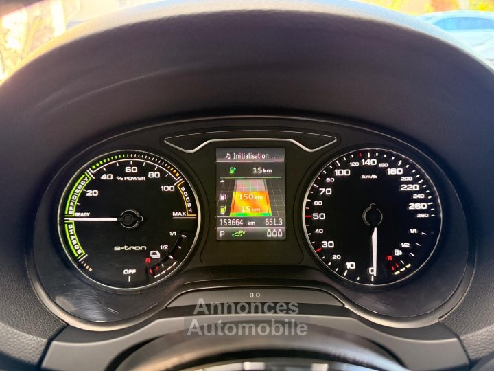 Audi A3 Sportback 14 TFSI e-tron 204 Ambition Luxe S tronic 6 / SUIVIE COMPLET / TOIT OUVRANT / LED / SIEGES ELEC / PACK HIVER - 13