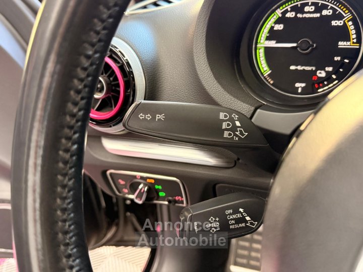 Audi A3 Sportback 14 TFSI e-tron 204 Ambition Luxe S tronic 6 / SUIVIE COMPLET / TOIT OUVRANT / LED / SIEGES ELEC / PACK HIVER - 21