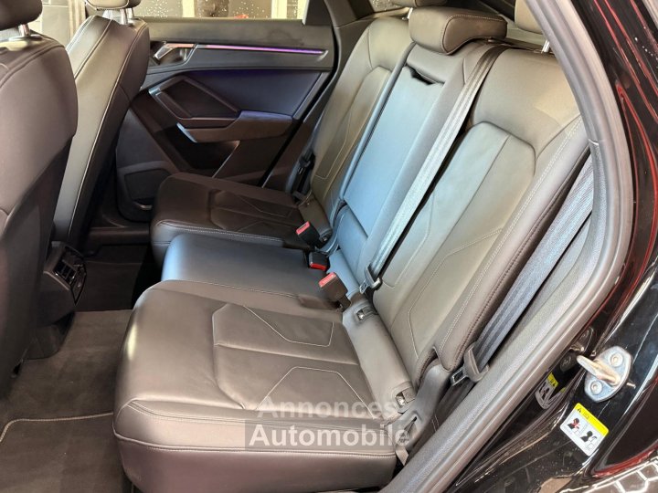 Audi Q3 Sportback 40 TFSI 190 ch S tronic 7 Quattro S line / SUIVIE / CAMERA 360 / HAYON ELEC / PACK HIVER - 10