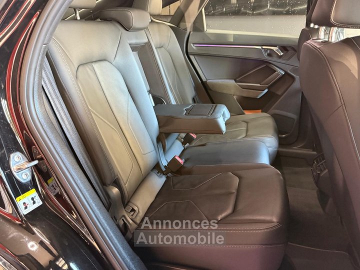 Audi Q3 Sportback 40 TFSI 190 ch S tronic 7 Quattro S line / SUIVIE / CAMERA 360 / HAYON ELEC / PACK HIVER - 11