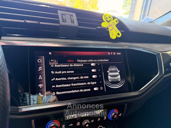 Audi Q3 Sportback 40 TFSI 190 ch S tronic 7 Quattro S line / SUIVIE / CAMERA 360 / HAYON ELEC / PACK HIVER - 20