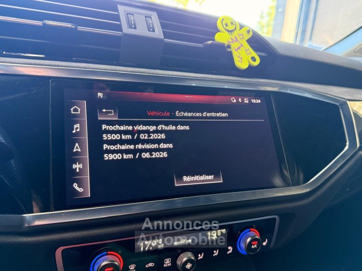 Audi Q3 Sportback 40 TFSI 190 ch S tronic 7 Quattro S line / SUIVIE / CAMERA 360 / HAYON ELEC / PACK HIVER - 23