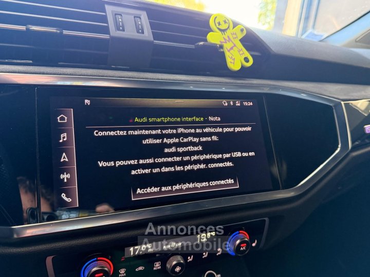 Audi Q3 Sportback 40 TFSI 190 ch S tronic 7 Quattro S line / SUIVIE / CAMERA 360 / HAYON ELEC / PACK HIVER - 24