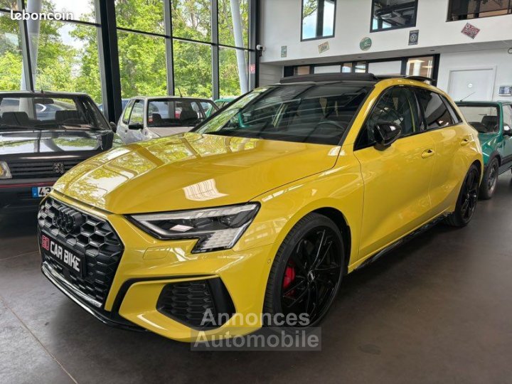 Audi S3 Sportback Garantie 6 Suivi full Malus payé TFSI 310CH S-Tronic 7 Quattro ans Toit ouvrant panoramique Sono Bang & Olufsen Black Pack 509-mois - 1