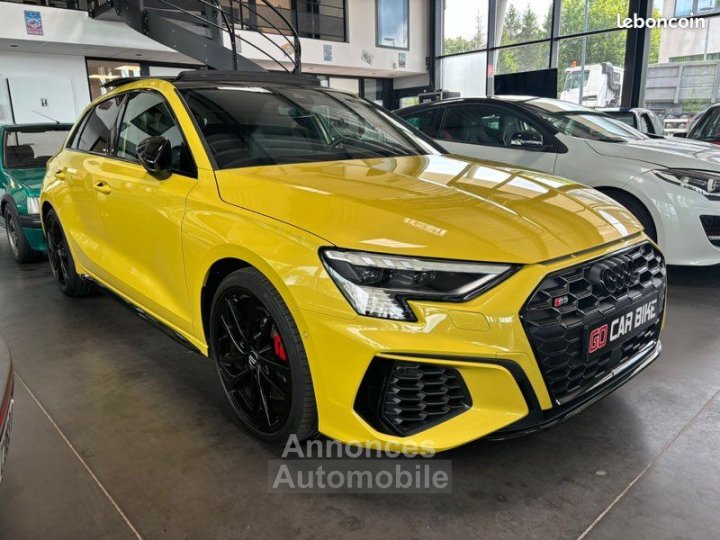 Audi S3 Sportback Garantie 6 Suivi full Malus payé TFSI 310CH S-Tronic 7 Quattro ans Toit ouvrant panoramique Sono Bang & Olufsen Black Pack 509-mois - 3