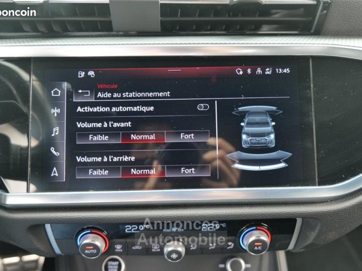 Audi Q3 Sportback 45 TFSIe 245CH BVA S line 590-MOIS 1°MAIN FRANCAIS TVA RECUPERABLE KEY LESS G - 37