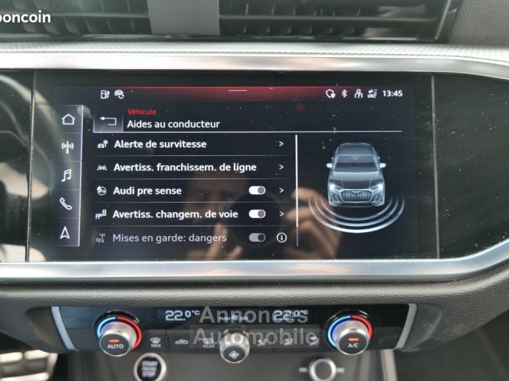 Audi Q3 Sportback 45 TFSIe 245CH BVA S line 590-MOIS 1°MAIN FRANCAIS TVA RECUPERABLE KEY LESS G - 38