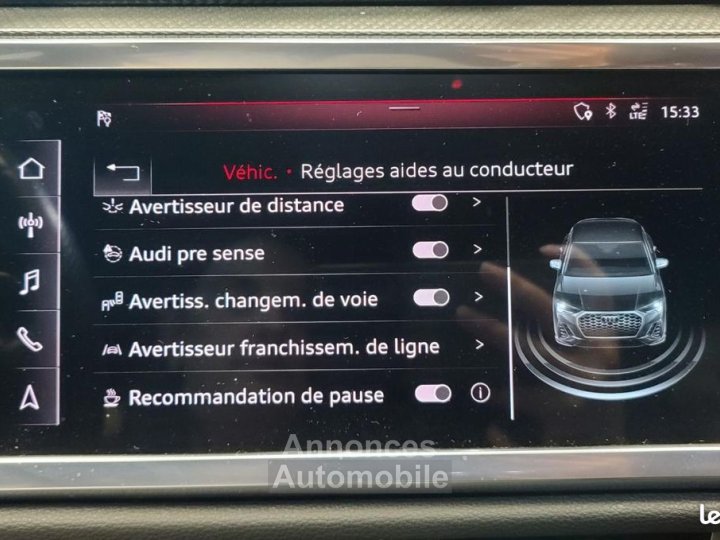 Audi Q3 Sportback 20 45 TFSI 230ch S-LINE QUATTRO S-TRONIC - 35
