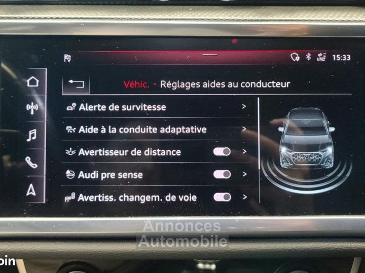 Audi Q3 Sportback 20 45 TFSI 230ch S-LINE QUATTRO S-TRONIC - 36