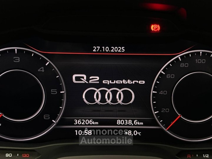 Audi Q2 35 TDI 150 ch Quattro S-Tronic 7 S Line Plus / Caméra / CarPlay / ACC / Garantie 01/2026 - 19