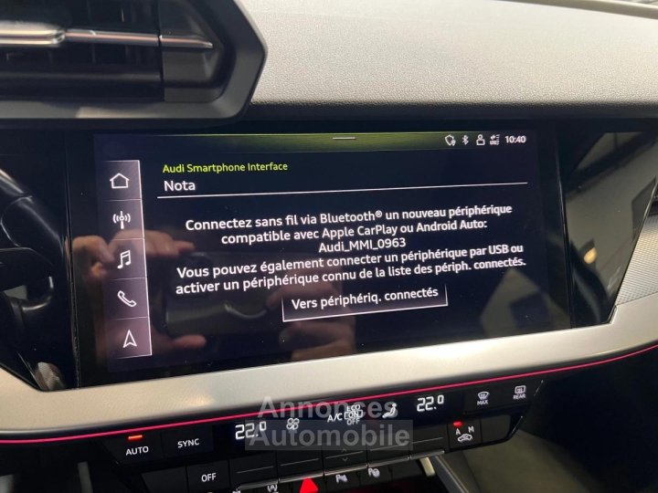 Audi A3 SPORTBACK IV 35 TDI 150 DESIGN LUXE S-TRONIC /TOIT PANO/CARPLAY/VIRTUAL/ - 26