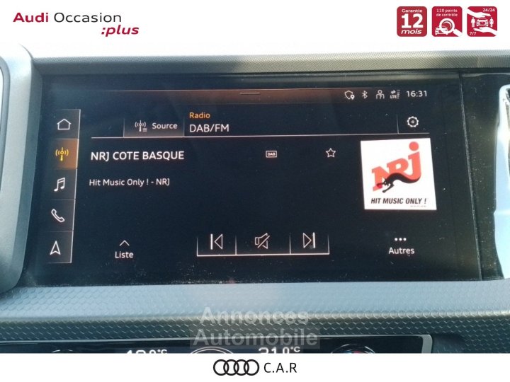 Audi A1 ALLSTREET Allstreet 35 TFSI 150 ch S tronic 7 Design Luxe - 12